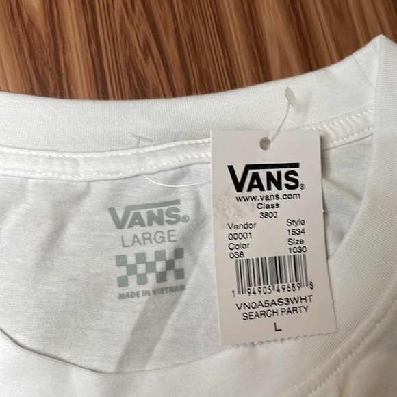 Nwt Vans Printed Crop Top Size Large - Picture 5 of 5